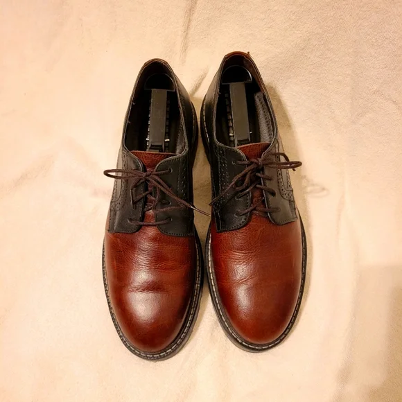 Fabio De Luca Men\'s Shoes Size 10 Brown/Black Leather  Lace Up Shoes FABIO DE LUCA Brown/Black Rugged Casual Shoes From Men main image 2